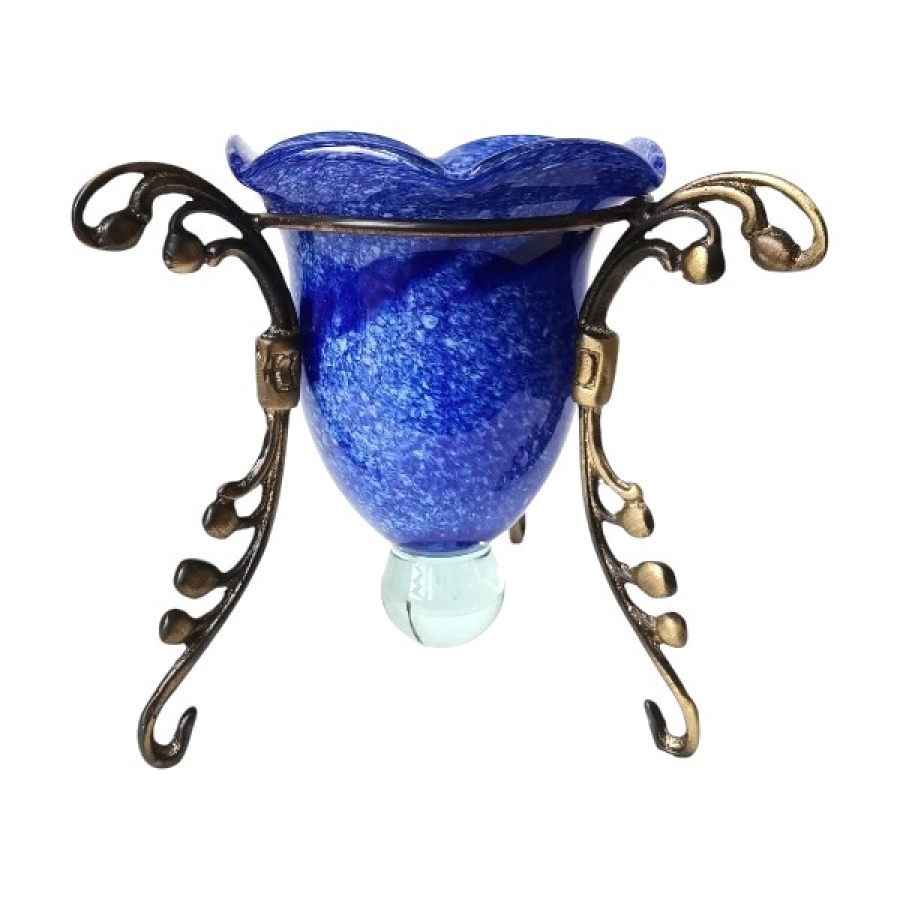 Καντήλι επιτραπέζιο φυσητό γυαλί με τρίποδα - Image 1