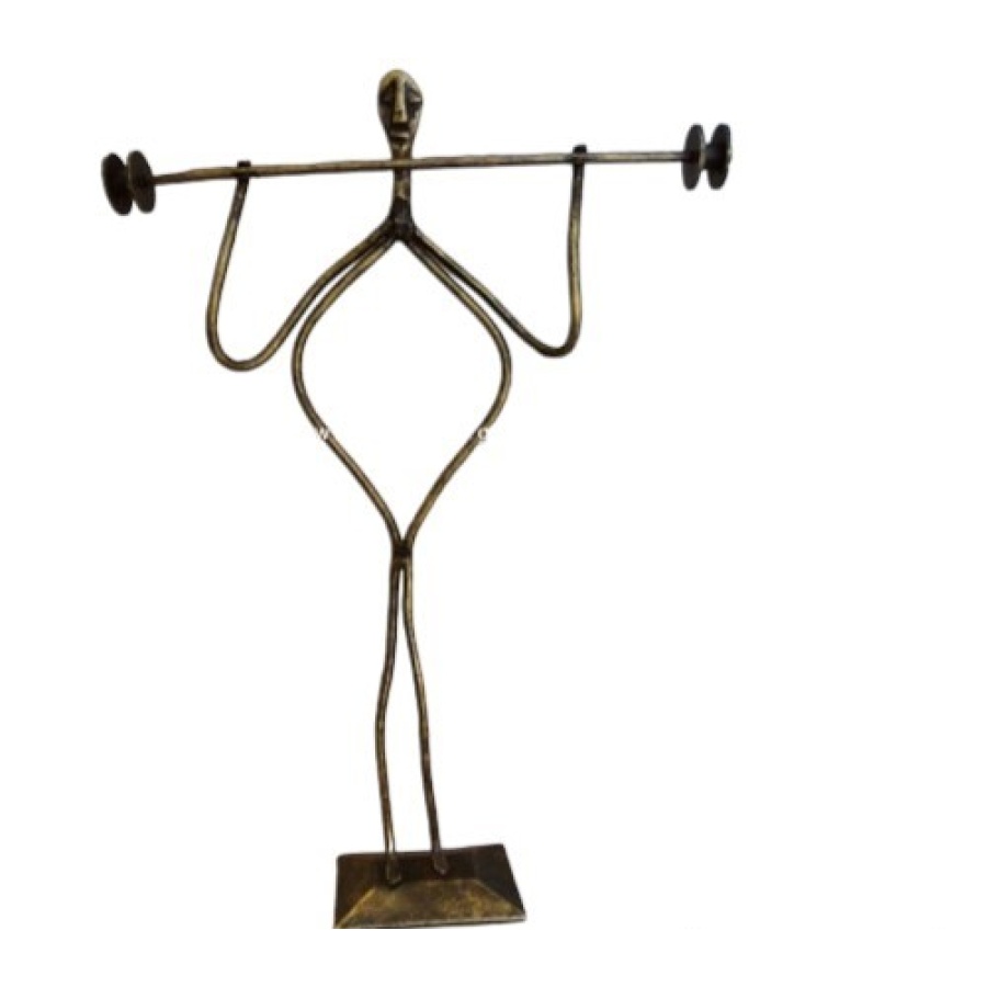 Άγαλμα μπρούτζινο αρσιβαρίστας - Image 1