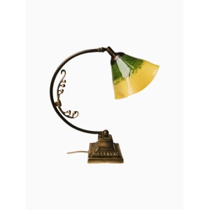 Πορτατίφ μπρούτζινο με φυσητό γυαλί