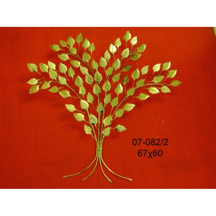 Βεντάλια με φύλλα φίκου μεγάλη επίχρυση - Image 1