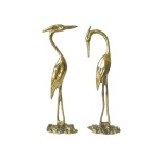 Ερωδιοί σετ 2 τεμαχίων μπρούτζινοι - Image 2