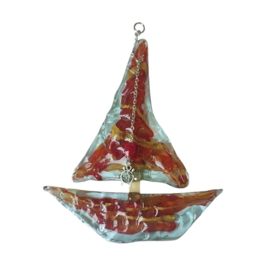 Καράβι τοίχου φυσητό γυαλί - Image 1