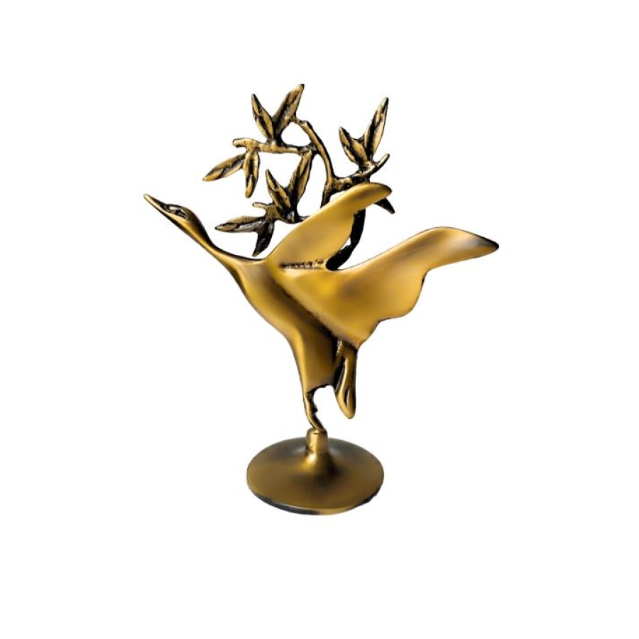 Πάπια με κλαδί μπρούτζινη - Image 1