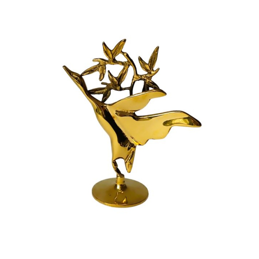 Πάπια με κλαδί μπρούτζινη - Image 2