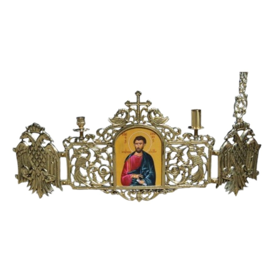 Πολυέλαιος μπρούτζινος με χορό - Image 2