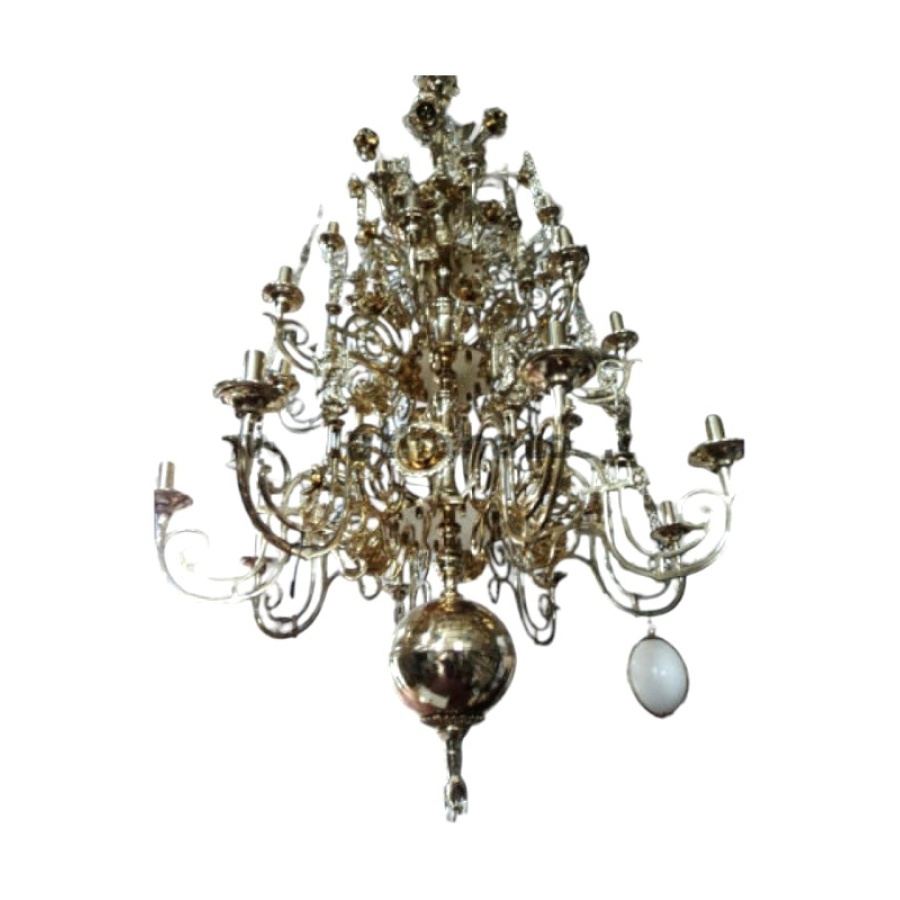 Πολυέλαιος μπρούτζινος με χορό - Image 3