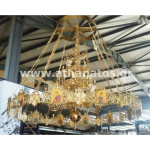 Πολυέλαιος μπρούτζινος με χορό - Image 4