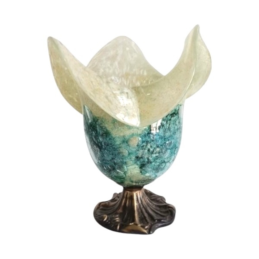 Καντήλι κρίνος επιτραπέζιο φυσητό γυαλί - Image 1