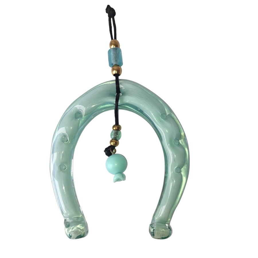 Πέταλο κρεμαστό μεγάλο από φυσητό γυαλί με στόλισμα - Image 1