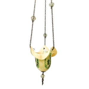 Καντήλι φυσητό γυαλί κρεμαστό κρίνος