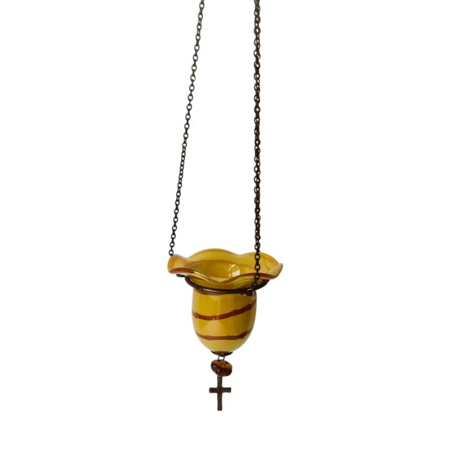 Καντήλι φυσητό γυαλί κρεμαστό μικρό - Image 1