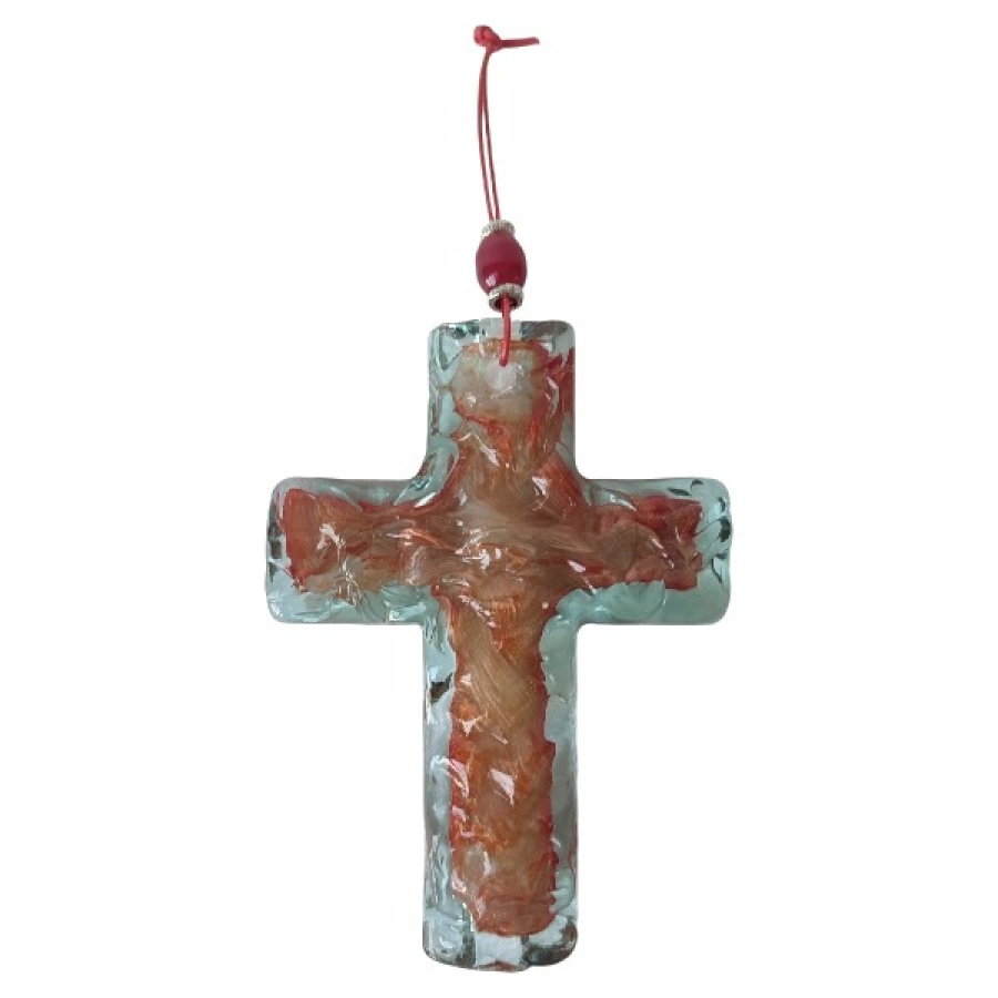 Σταυρός φυσητό γυαλί - Image 1