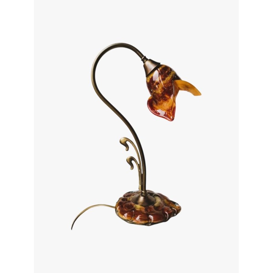 Πορτατίφ μπρούτζινο με φυσητό γυαλί - Image 1