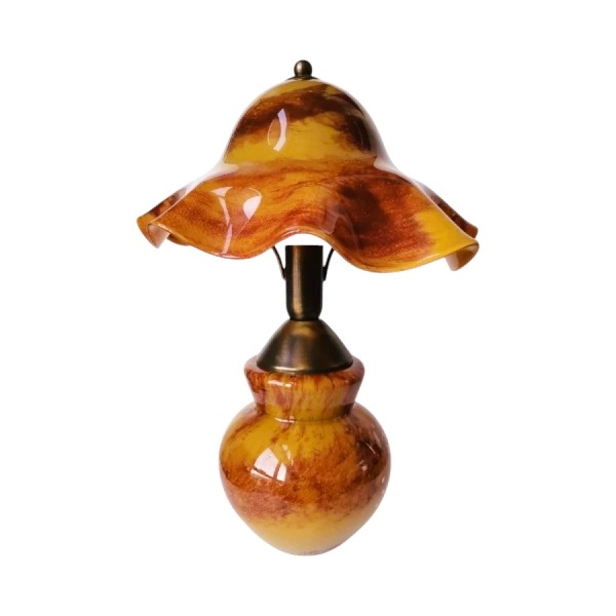 Πορτατίφ μπρούτζινο με φυσητό γυαλί - Image 1