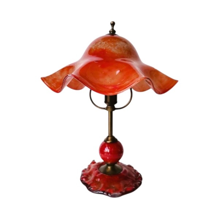 Πορτατίφ μπρούτζινο με φυσητό γυαλί - Image 1